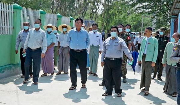 မကွေးတိုင်းဒေသကြီးစီမံအုပ်ချုပ်ရေးကောင်စီဥက္ကဋ္ဌ ရေနံချောင်း မြို့နယ်အတွင်း ဒေသဖွံ့ဖြိုးရေးလုပ်ငန်းများ ကြည့်ရှုစစ်ဆေး