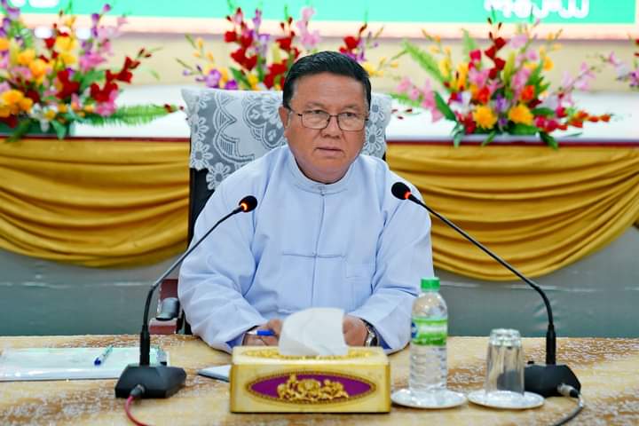 မကွေးတိုင်းဒေသကြီးအစိုးရအဖွဲ့ စီးပွားရေးရာဝန်ကြီး ဦးအောင်ချိန် မြို့နယ်စည်ပင်သာယာရေးအဖွဲ့ အမှုဆောင်အရာရှိများနှင့် လုပ်ငန်းညှိနှိုင်း တွေ့ဆုံဆွေးနွေး