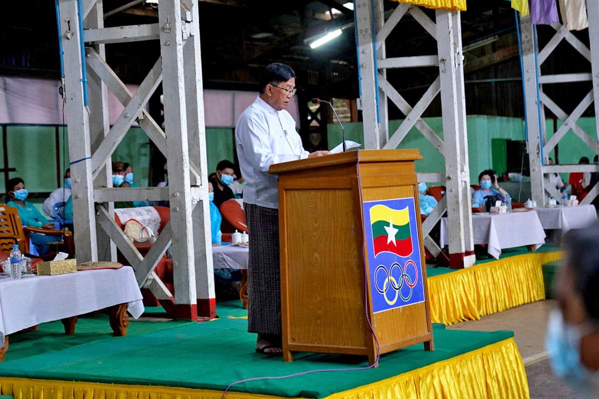 မကွေးတိုင်းဒေသကြီးအစိုးရအဖွဲ့ ဝန်ကြီးချုပ် ဦးတင့်လွင် အသက်(၂၅)နှစ်အောက် အမျိုးသား/အမျိုးသမီး စားပွဲတင်တင်းနစ်ပြိုင်ပွဲ ဖွင့်ပွဲ အခမ်းအနားတက်ရောက်