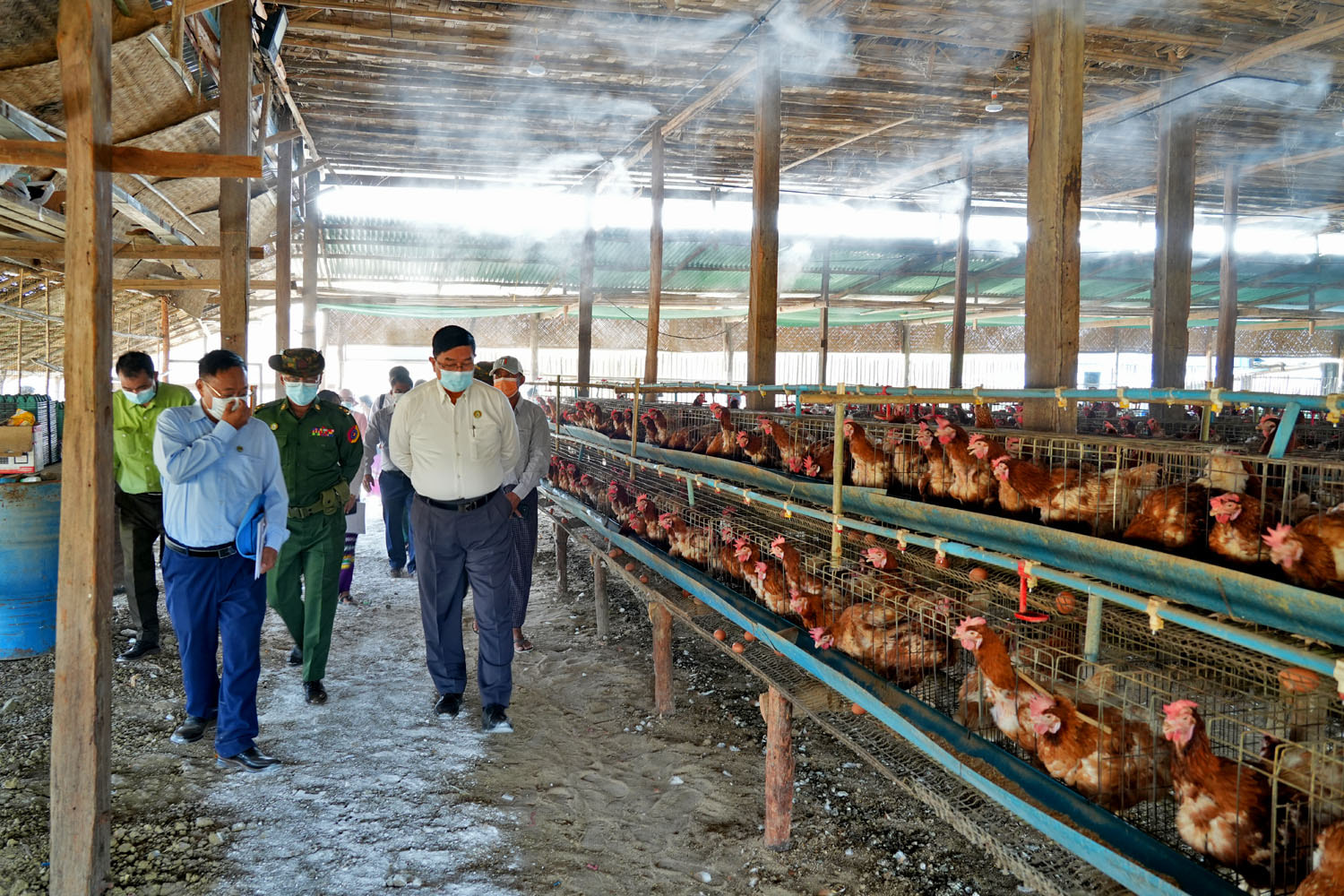 မကွေးတိုင်းဒေသကြီးအစိုးရအဖွဲ့ ဝန်ကြီးချုပ် အောင်လံမြို့နယ်တွင် ကျင်းပပြုလုပ်သည့် ရွှေတင့်ဝမ်း မွေးမြူရေးဇုန် ဖွင့်ပွဲအခမ်းအနားသို့ တက်ရောက်