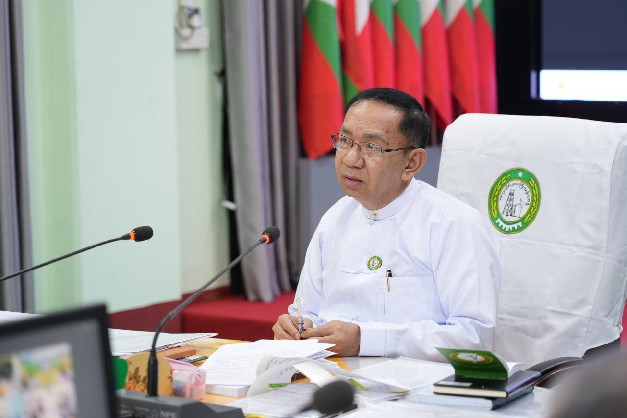 မကွေးတိုင်းဒေသကြီးဝန်ကြီးချုပ် ဦးတင်ကိုကို မြန်မာ့ရိုးရာယဉ်ကျေးမှု လမ်းလျှောက်အတာသင်္ကြန် ရေသဘင်ပွဲတော် စည်ကားသိုက်မြိုက်စွာ ကျင်းပနိုင်ရေး(တတိယအကြိမ်)လုပ်ငန်းညှိနှိုင်း အစည်းအဝေးတက်ရောက်