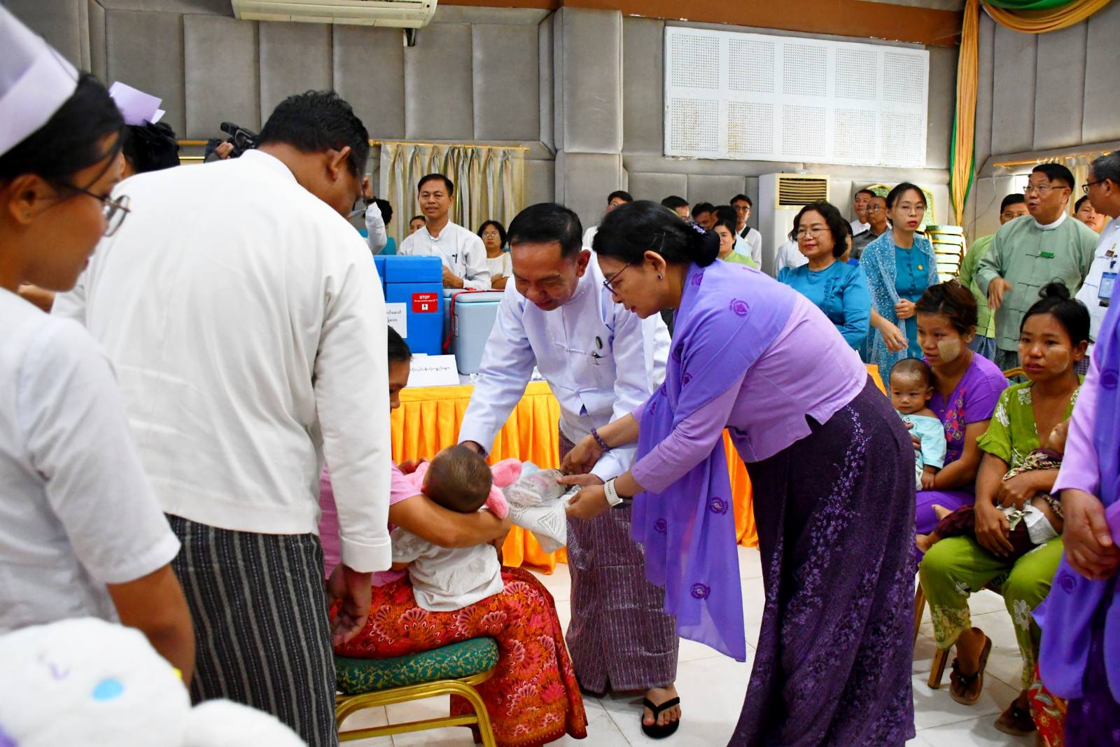 မကွေးတိုင်းဒေသကြီးဝန်ကြီးချုပ် ဦးတင်ကိုကို ၂၀၂၆_ခုနှစ် ကမ္ဘာ့ကာကွယ်ဆေးထိုးနှံ တိုက်ကျွေးရေးရက်သတ္တပတ်  အခမ်းအနားသို့ တက်ရောက်