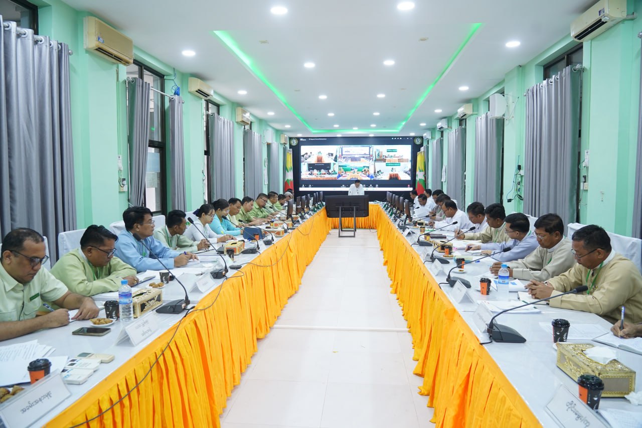 မကွေးတိုင်းဒေသကြီးဝန်ကြီးချုပ် ဦးတင်ကိုကို တိုင်းဒေသကြီးအတွင်း စိုက်ပျိုးစွမ်းအားမြှင့်တင်ရေး လုပ်ငန်းညှိနှိုင်း အစည်းအဝေး(၂/၂၀၂၆)သို့ တက်ရောက်